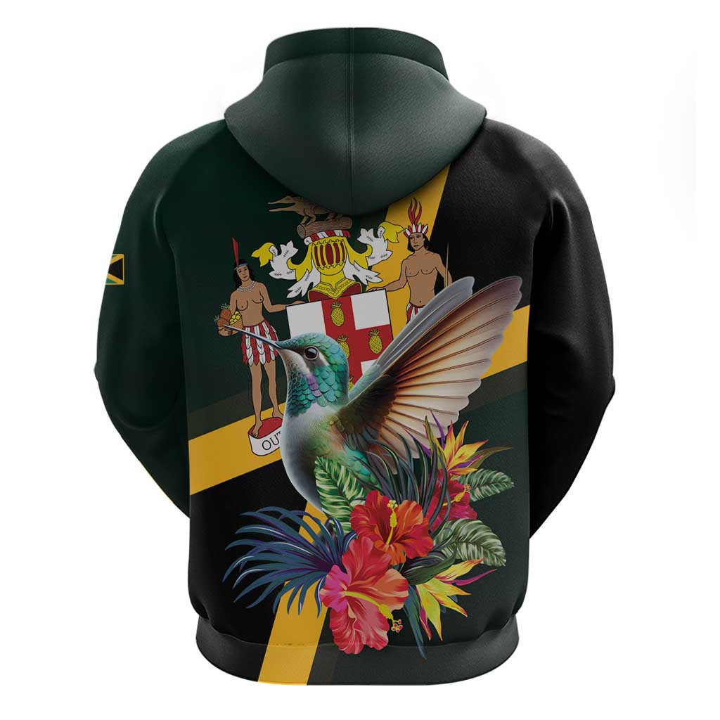 Jamaica Hummingbird Zip Hoodie Jumieka Tropical - Wonder Print Shop