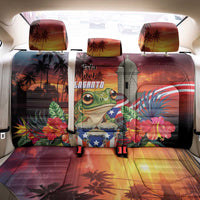 Puerto Rico Coqui Frog Sunset Back Car Seat Cover Isla Del Encanto Tropical Vibe - Wonder Print Shop