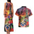 Puerto Rico Coqui Frog Sunset Couples Matching Tank Maxi Dress and Hawaiian Shirt Isla Del Encanto Tropical Vibe - Wonder Print Shop