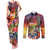 Puerto Rico Coqui Frog Sunset Couples Matching Tank Maxi Dress and Long Sleeve Button Shirt Isla Del Encanto Tropical Vibe - Wonder Print Shop