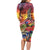 Puerto Rico Coqui Frog Sunset Family Matching Long Sleeve Bodycon Dress and Hawaiian Shirt Isla Del Encanto Tropical Vibe - Wonder Print Shop