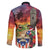 Puerto Rico Coqui Frog Sunset Family Matching Off The Shoulder Long Sleeve Dress and Hawaiian Shirt Isla Del Encanto Tropical Vibe - Wonder Print Shop