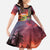 Puerto Rico Coqui Frog Sunset Family Matching Short Sleeve Bodycon Dress and Hawaiian Shirt Isla Del Encanto Tropical Vibe - Wonder Print Shop