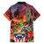 Puerto Rico Coqui Frog Sunset Family Matching Short Sleeve Bodycon Dress and Hawaiian Shirt Isla Del Encanto Tropical Vibe - Wonder Print Shop