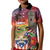 Puerto Rico Coqui Frog Sunset Kid Polo Shirt Isla Del Encanto Tropical Vibe - Wonder Print Shop