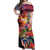 Puerto Rico Coqui Frog Sunset Off Shoulder Maxi Dress Isla Del Encanto Tropical Vibe - Wonder Print Shop
