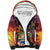 Puerto Rico Coqui Frog Sunset Sherpa Hoodie Isla Del Encanto Tropical Vibe - Wonder Print Shop