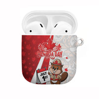 Canada Day AirPods Case Beaver Mountie Maple Leaves