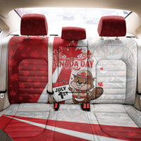Canada Day Back Car Seat Cover Beaver Mountie Maple Leaves