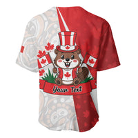 Personalised Canada Day Baseball Jersey Beaver Mountie Maple Leaves