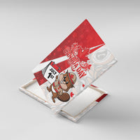 Canada Day Canvas Wall Art Beaver Mountie Maple Leaves