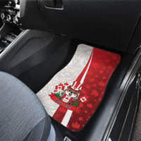 Personalised Canada Day Car Mats Beaver Mountie Maple Leaves