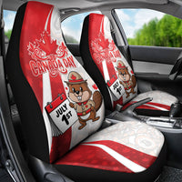 Canada Day Car Seat Cover Beaver Mountie Maple Leaves