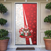 Personalised Canada Day Door Cover Beaver Mountie Maple Leaves