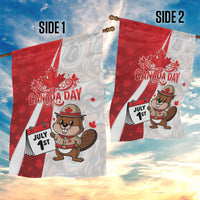 Canada Day Garden Flag Beaver Mountie Maple Leaves
