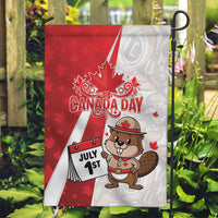 Canada Day Garden Flag Beaver Mountie Maple Leaves