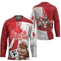 Personalised Canada Day Hockey Jersey Beaver Mountie Maple Leaves