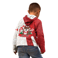 Personalised Canada Day Kid Hoodie Beaver Mountie Maple Leaves