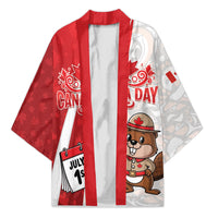 Personalised Canada Day Kimono Beaver Mountie Maple Leaves