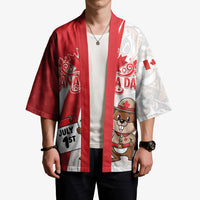 Personalised Canada Day Kimono Beaver Mountie Maple Leaves