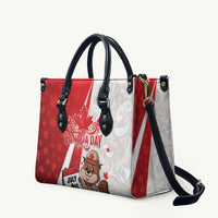 Canada Day Leather Bag Beaver Mountie Maple Leaves