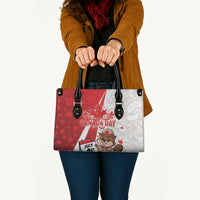Canada Day Leather Bag Beaver Mountie Maple Leaves
