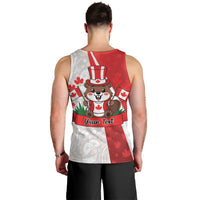 Personalised Canada Day Men Tank Top Beaver Mountie Maple Leaves