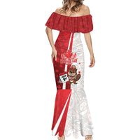 Personalised Canada Day Mermaid Dress Beaver Mountie Maple Leaves