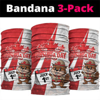 Canada Day Neck Gaiter Beaver Mountie Maple Leaves