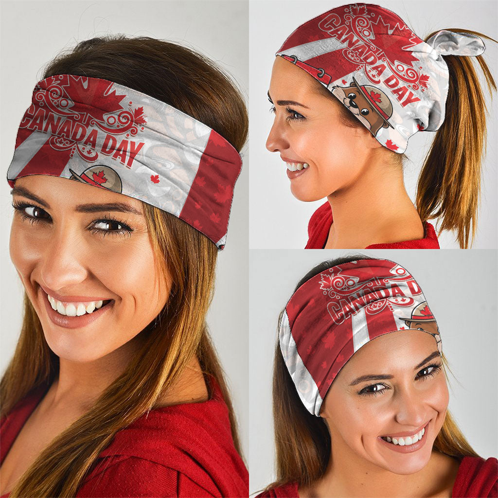Canada Day Neck Gaiter Beaver Mountie Maple Leaves