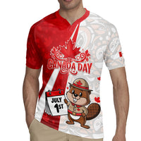 Personalised Canada Day Rugby Jersey Beaver Mountie Maple Leaves