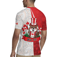 Personalised Canada Day Rugby Jersey Beaver Mountie Maple Leaves