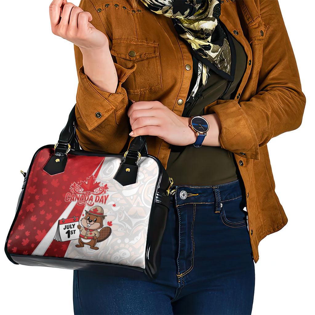Canada Day Shoulder Handbag Beaver Mountie Maple Leaves