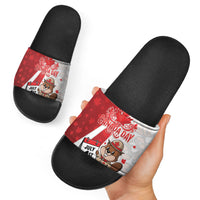 Canada Day Slide Sandals Beaver Mountie Maple Leaves
