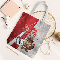 Canada Day Tote Bag Beaver Mountie Maple Leaves