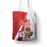 Canada Day Tote Bag Beaver Mountie Maple Leaves