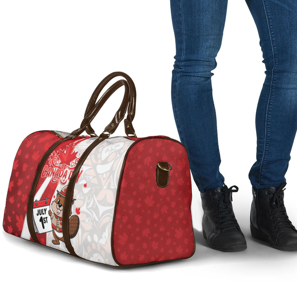 Canada Day Travel Bag Beaver Mountie Maple Leaves