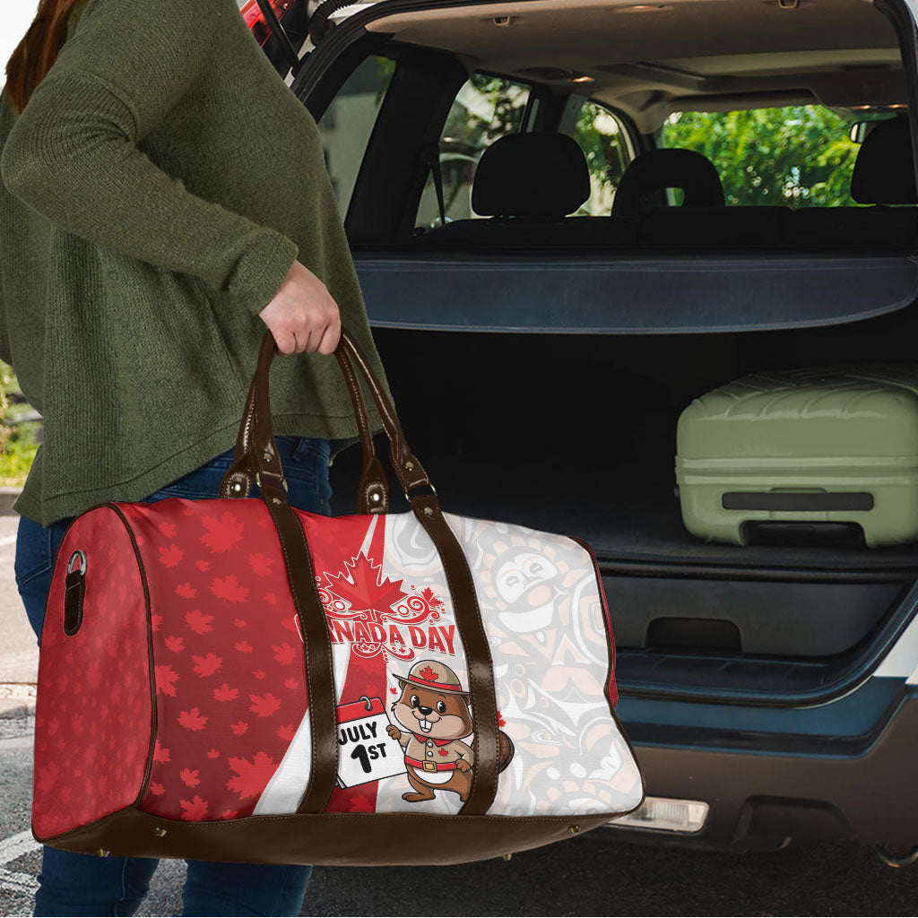 Canada Day Travel Bag Beaver Mountie Maple Leaves