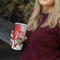 Personalised Canada Day Tumbler Cup Beaver Mountie Maple Leaves