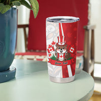 Personalised Canada Day Tumbler Cup Beaver Mountie Maple Leaves