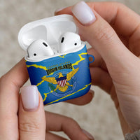 US Virgin Islands AirPods Case Grunge Stylized