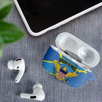 US Virgin Islands AirPods Case Grunge Stylized