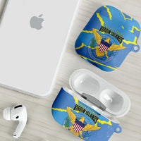 US Virgin Islands AirPods Case Grunge Stylized