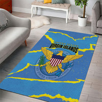 US Virgin Islands Area Rug Grunge Stylized
