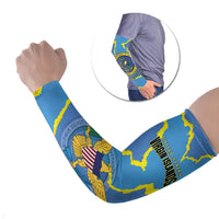 Personalized US Virgin Islands Arm Sleeves Grunge Stylized