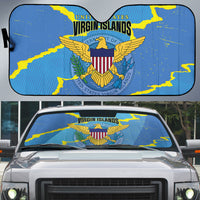 US Virgin Islands Auto Sun Shade Grunge Stylized