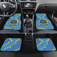 Personalized US Virgin Islands Car Mats Grunge Stylized