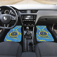 Personalized US Virgin Islands Car Mats Grunge Stylized
