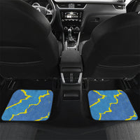 Personalized US Virgin Islands Car Mats Grunge Stylized