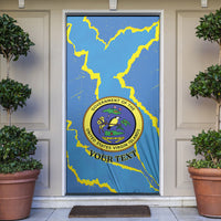 Personalized US Virgin Islands Door Cover Grunge Stylized